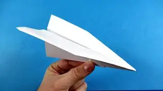How to make a Paper Airplane that FLIES FAR - BEST paper airplanes - cool origami avion en papier