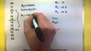 Statistics - How to make a box and whisker plot