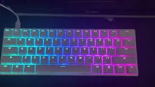 Gk61 sound test(GATERON Mechanical Brown switches)