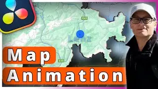 Simple Map Animation in Free Davinci Resolve [Step-By-Step] #davinciresolve #tutorial #mapanimation