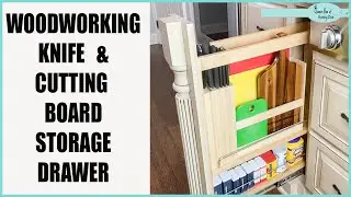Knife & Cutting Board Organizer (Filler Pullout!)