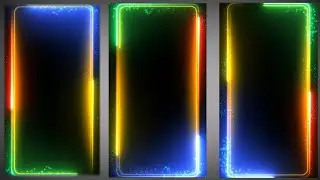 2024 border line color light background effect video black screen video photography light backgroun