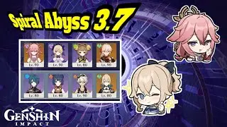 SPIRAL ABYSS 3.7,  Yae Aggravate & Jean SunFire | Genshin Impact