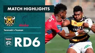 RD 6 HIGHLIGHTS: Taranaki v Tasman (Bunnings NPC 2023)