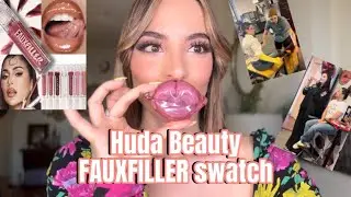HUDABEAUTY FAUXFILLER swatch + Glass Blowing event 💋