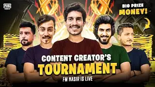 Content Creater Matches || FM NASIR IS LIVE || PUBG MOBILE