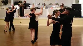 Newcomer Intl Rumba 1st Round H1. Allen/Michelle, Cindy/Caz, Maria/Helen, Mariah/Partner ...