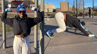 100 Pull Ups and 200 Mike Tyson Push Ups in 20 Minutes Challenge - Ms Naima | That's Good Money
