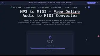 Convert Any Audio to MIDI in 10 Seconds! (AI Powered)