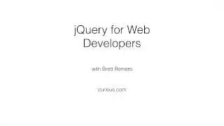 jQuery For Web Developers