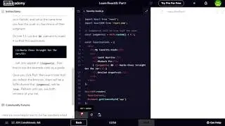 Advanced JSX part2 - Learn ReactJS: Part I - Codecademy