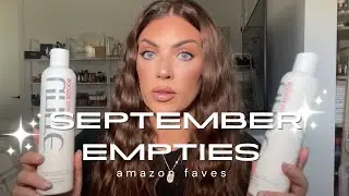 September Empties featuring a few Amazon Prime Day deals 🚨