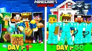 100 Days But Blocks Are RANDOM In Minecraft Hardcore 😰