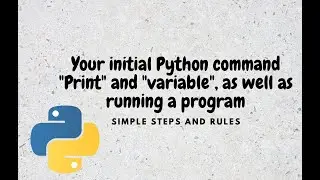 Your initial Python command 