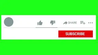 YOUTUBE SUB SUBSCRIBE BUTTON + VIDEO LIKE | GREEN SCREEN ANIMATION OVERLAY | FREE DOWNLOAD [CCM]