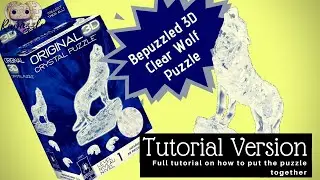 Bepuzzled 3D Crystal Puzzle Clear Wolf- Tutorial Version