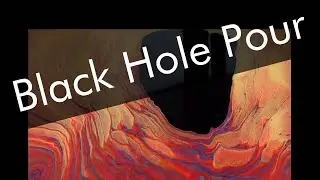 Acrylic Pouring Black Hole - Red Giant - Inspired By Tiktus Color Art