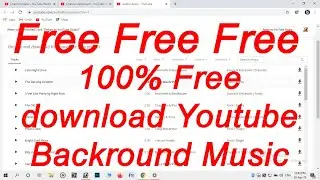 Free Youtube Backround Music