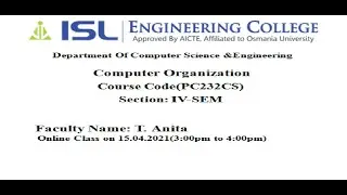 CSE CO Lecture-2   UNIT-1
