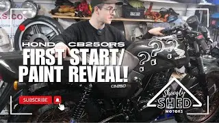 FIRST START AND PAINT REVEAL! Honda CB250RS Shoogly Shed Motors