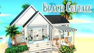 Beach Cottage | Sims 4 Tiny House Speed Build