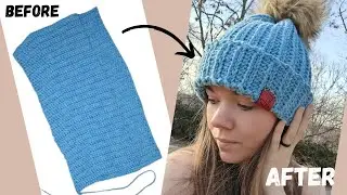 Ribbed Beanie! It's not knit, IT'S CROCHET!