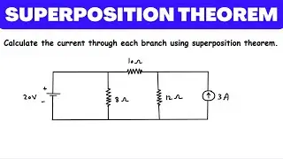 Superposition Theorem Solved Example | Electric Circuits | Network Analysis | Network Theory