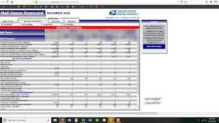 Business Customer Gateway - Mail Owner Scorecard Export