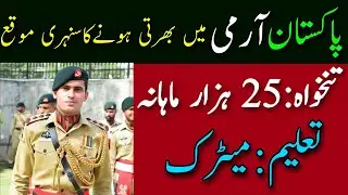 Pakistan Army Jobs In Mujahid Regiment 2023