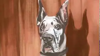 Digital Painting Dog - Great Dane