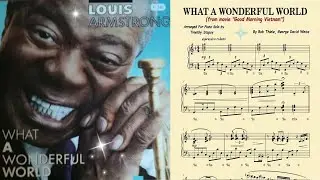 Louis Armstrong || What A Wonderful World (Piano Cover Arrangement)