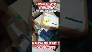 i vostri regali per il mio compleanno!