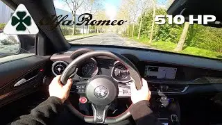 2021 ALFA ROMEO STELVIO QUADRIFOGLIO POV TEST DRIVE & ACCELERATION !