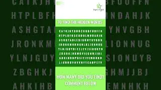 Hidden words game by Empress English. #englishlanguage #english #englishcourse #online #quiz