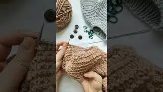 My favourite part about knitting cardigan! #freeknittingpattrens #babyknitting #knits #knitting