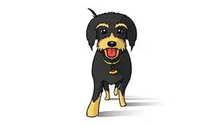 dog walking (front) - minduina