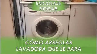 Cómo arreglar avería en lavadora que se para (no desagua) en mitad del ciclo de lavado.