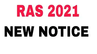 RAS 2021 // RPSC NEW NOTICE // ONLINE FROM APPLY DATE