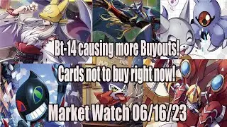 Card to not waste money on, Bt-14 causing more buyouts | Digimon market watch