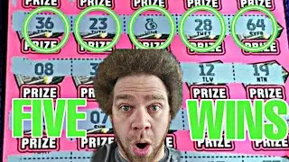 I got FIVE MATCHES on an expensive lottery scratch off ticket! | ARPLATINUM