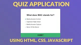 Quiz App using JavaScript in 15mins ? Mini Projects For Beginners