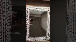 Complete mirror mosaic process in one minute| mirror mosaic by shwetaart03 #trending #art #mosaic