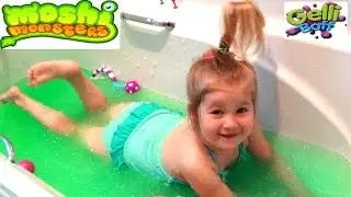 ♥ ЖЕЛЕЙНАЯ ВАННА Игры в ванной Соня и кукла Ненуко купаются в Jelly Baff MOSHI MONSTERS MOSHI GOO