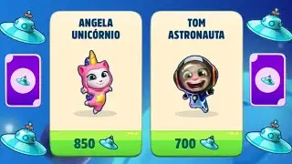 TALKING TOM GOLD RUN GALACTIC GOODIES event ASTRONAUT TOM vs UNICORN ANGELA vs RACCOON BOSS FIGHT