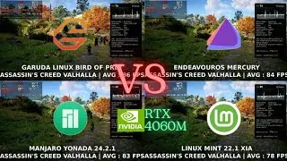Garuda VS Endeavour VS Manjaro VS Mint | Linux Gaming Benchmarks