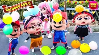 BALONKU ADA LIMA versi BADUT MAMPANG Paling LUCU | Balon Warna-Warni ~ COLORFUL BALLOONS