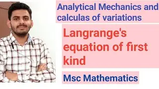 Langrange's equation of first kind