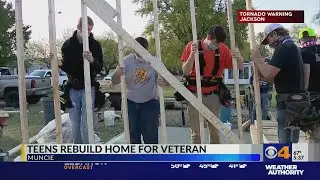 Teens rebuild home for veteran