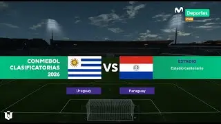 Uruguay vs Paraguay ● Fecha 7 Eliminatorias Mundial 2026 ●  Pes 2021