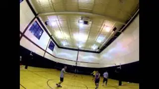 Volleyball with Head-mounted GoPro